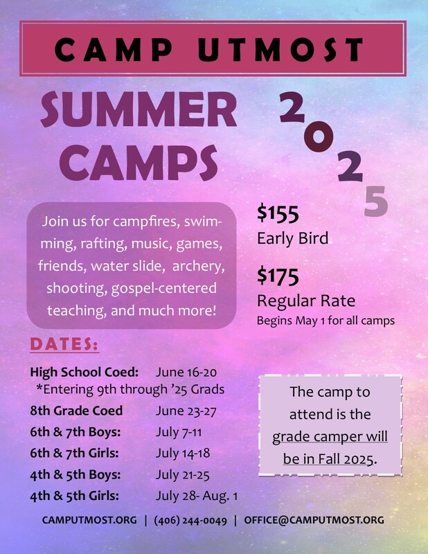 Utmost Camp Dates 2025